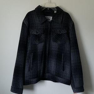 Levi"s Men's Plaid Wool Blend Jacket